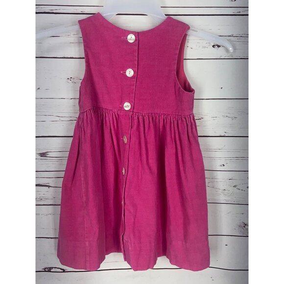 Vintage Fast‎ Friends Girl’s Pink Corduroy Girls Dress Size 4 Button Up Back USA - Picture 2 of 5